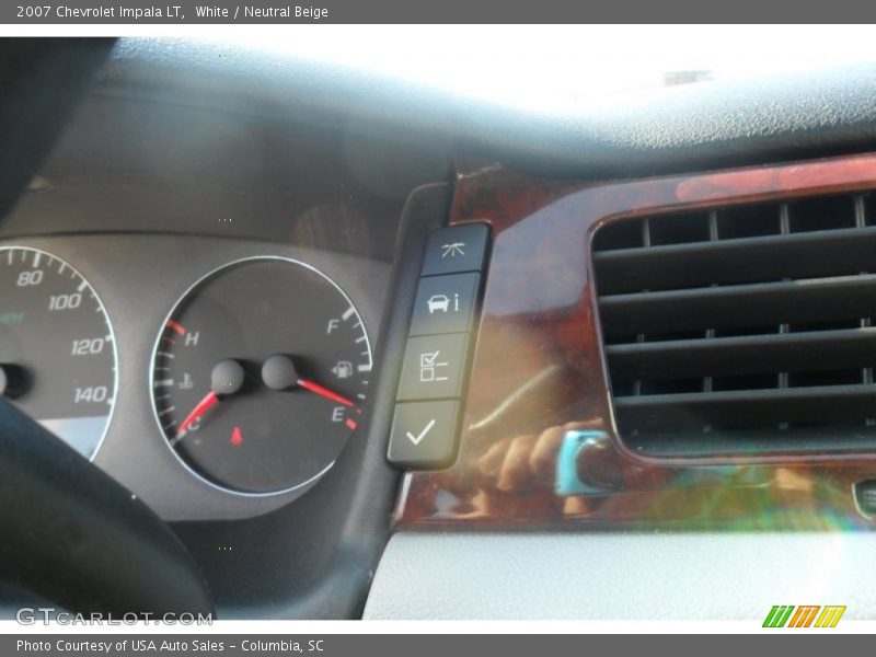 White / Neutral Beige 2007 Chevrolet Impala LT
