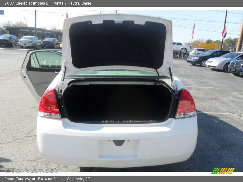 White / Neutral Beige 2007 Chevrolet Impala LT