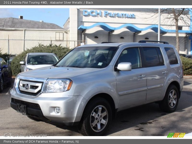 Alabaster Silver Metallic / Black 2011 Honda Pilot Touring 4WD