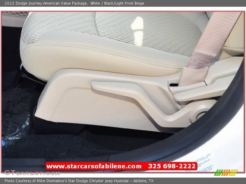 White / Black/Light Frost Beige 2013 Dodge Journey American Value Package