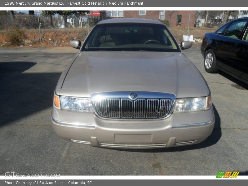 Harvest Gold Metallic / Medium Parchment 1998 Mercury Grand Marquis LS
