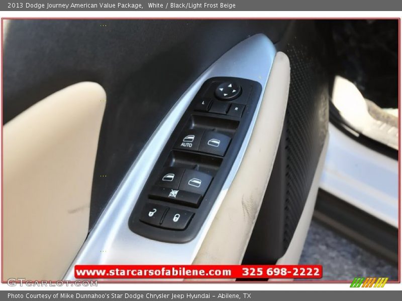 White / Black/Light Frost Beige 2013 Dodge Journey American Value Package