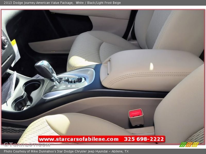 White / Black/Light Frost Beige 2013 Dodge Journey American Value Package