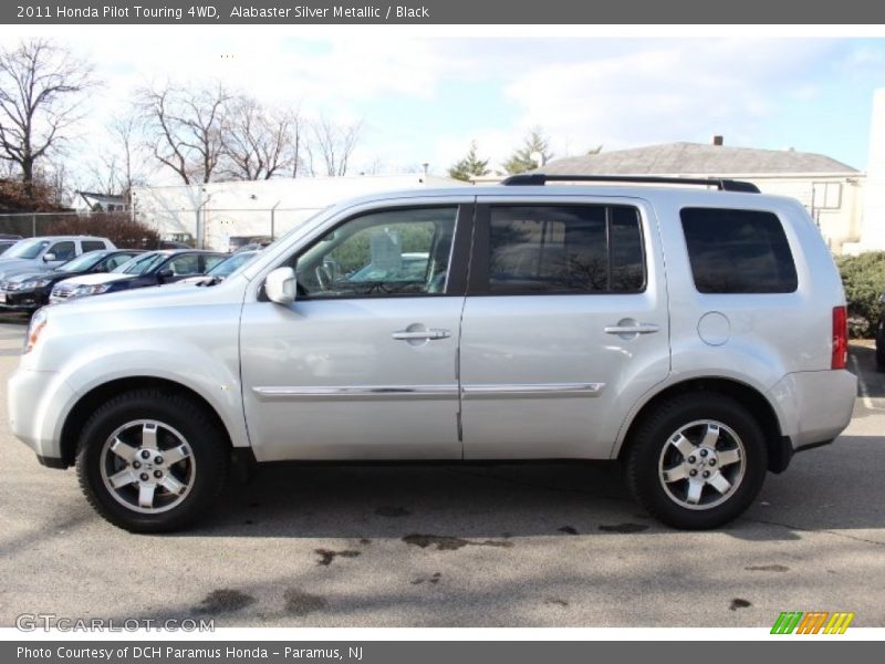 Alabaster Silver Metallic / Black 2011 Honda Pilot Touring 4WD