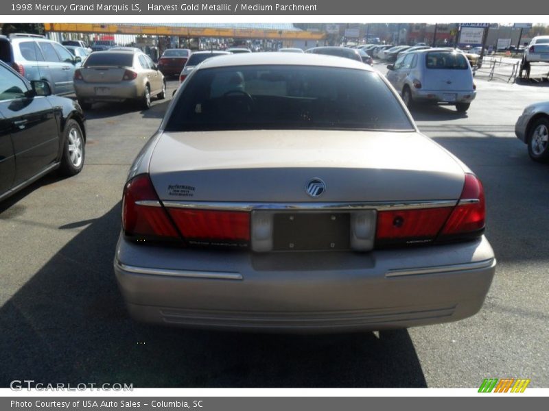 Harvest Gold Metallic / Medium Parchment 1998 Mercury Grand Marquis LS