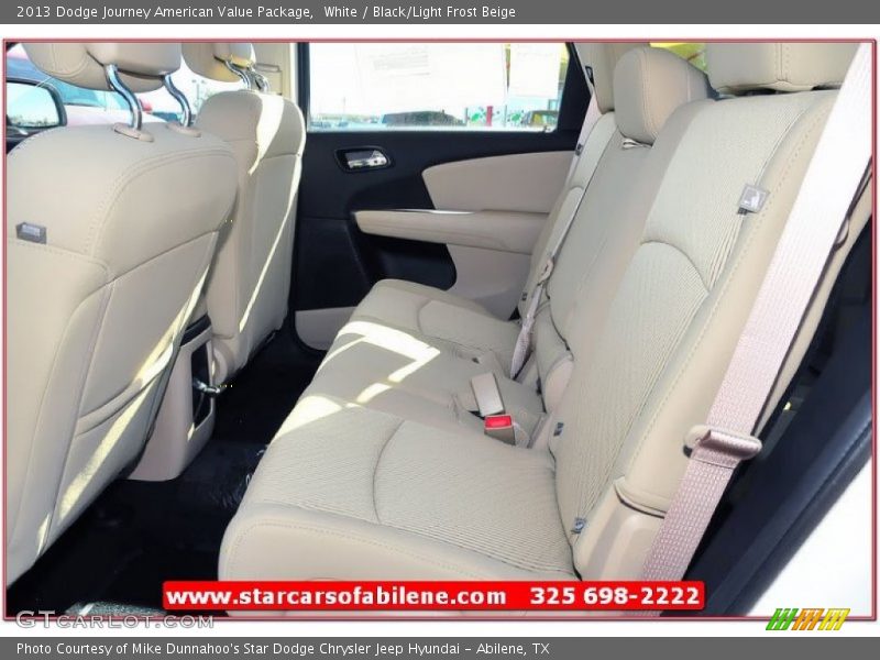 White / Black/Light Frost Beige 2013 Dodge Journey American Value Package