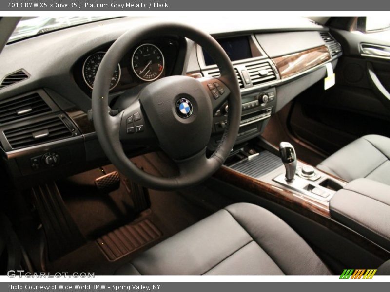 Platinum Gray Metallic / Black 2013 BMW X5 xDrive 35i