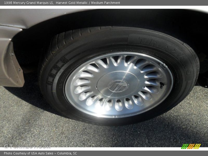 Harvest Gold Metallic / Medium Parchment 1998 Mercury Grand Marquis LS
