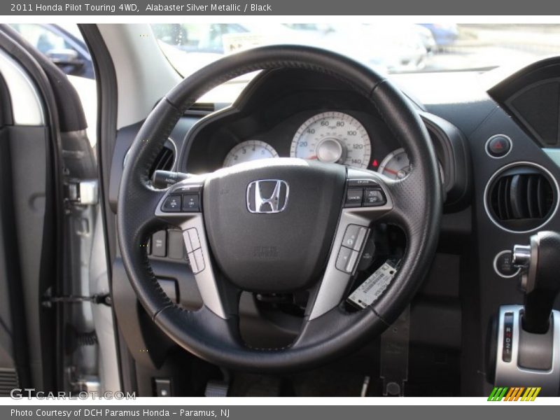 Alabaster Silver Metallic / Black 2011 Honda Pilot Touring 4WD