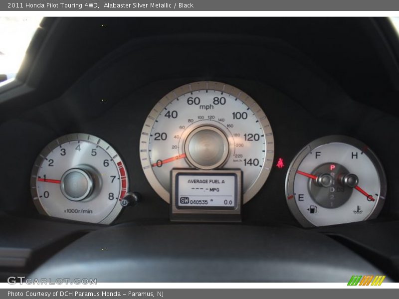 Alabaster Silver Metallic / Black 2011 Honda Pilot Touring 4WD