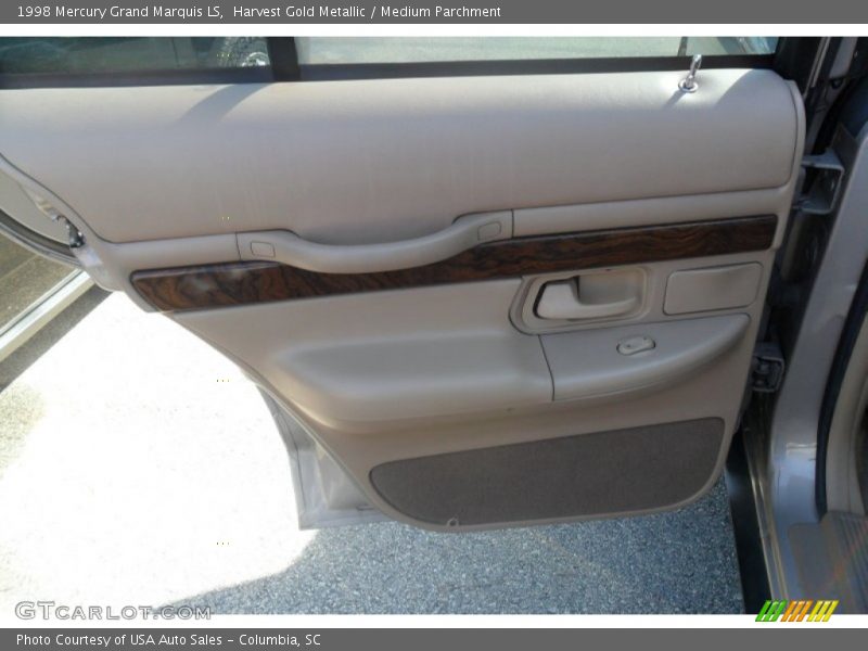 Harvest Gold Metallic / Medium Parchment 1998 Mercury Grand Marquis LS