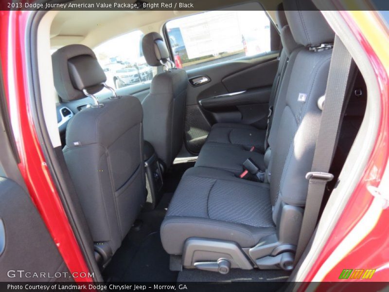 Bright Red / Black 2013 Dodge Journey American Value Package