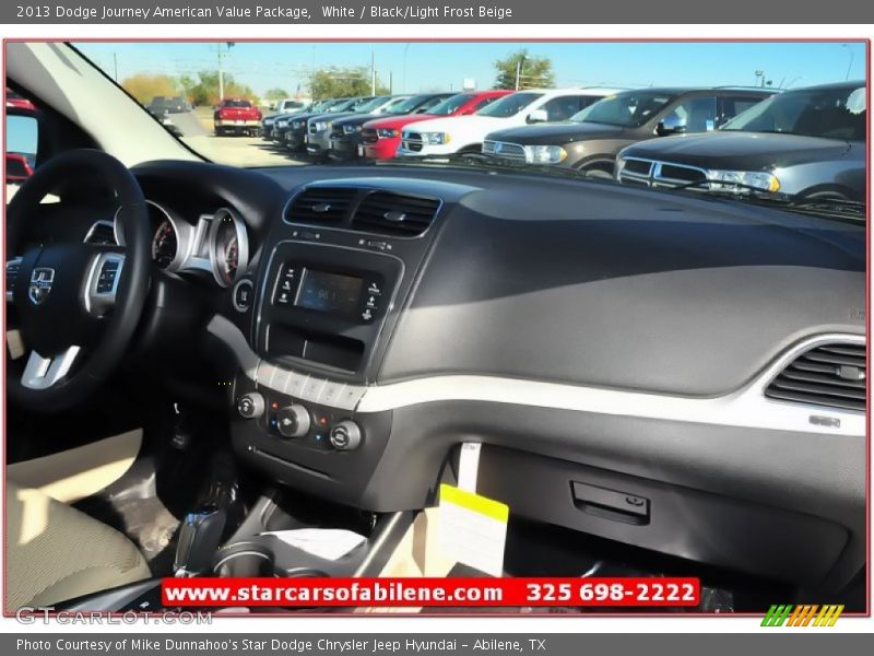White / Black/Light Frost Beige 2013 Dodge Journey American Value Package
