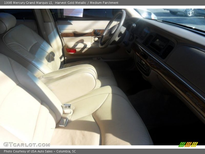 Harvest Gold Metallic / Medium Parchment 1998 Mercury Grand Marquis LS