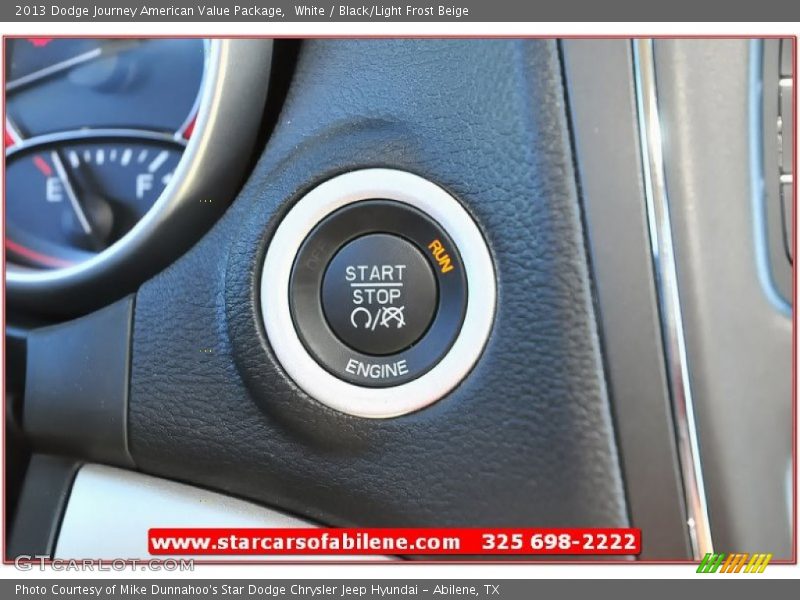 White / Black/Light Frost Beige 2013 Dodge Journey American Value Package