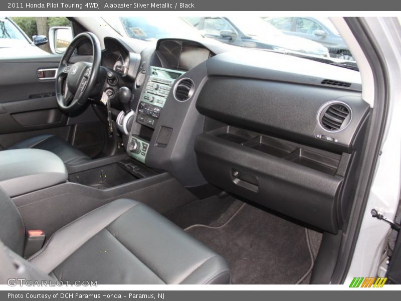 Alabaster Silver Metallic / Black 2011 Honda Pilot Touring 4WD
