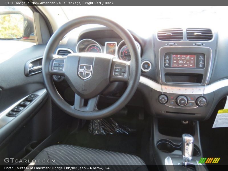 Bright Red / Black 2013 Dodge Journey American Value Package