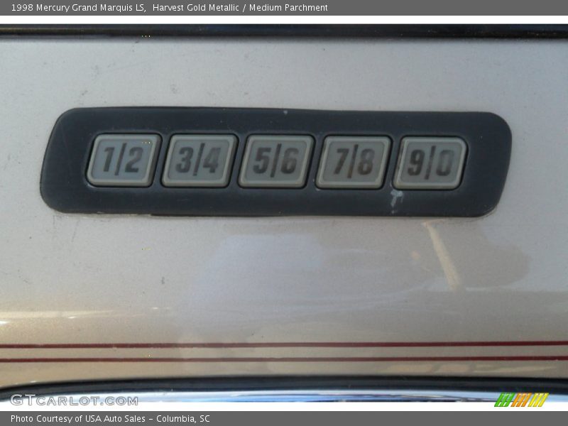 Harvest Gold Metallic / Medium Parchment 1998 Mercury Grand Marquis LS