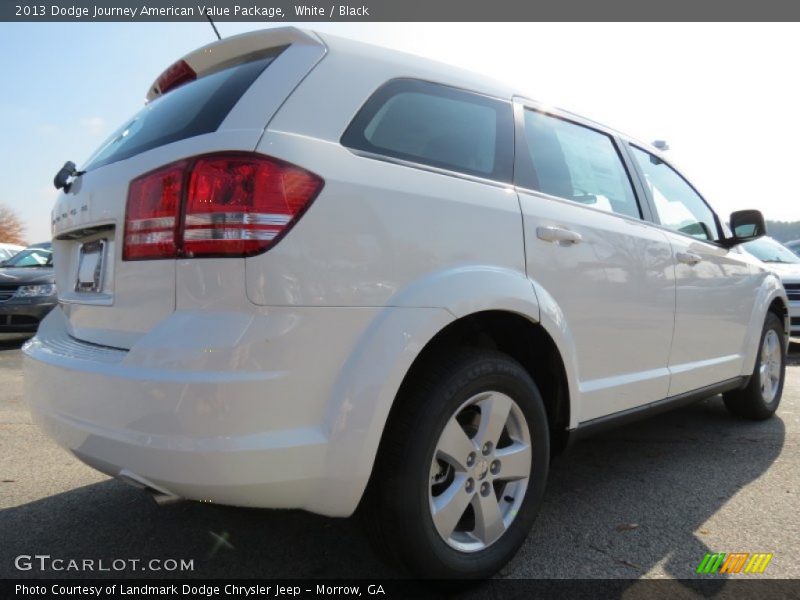 White / Black 2013 Dodge Journey American Value Package