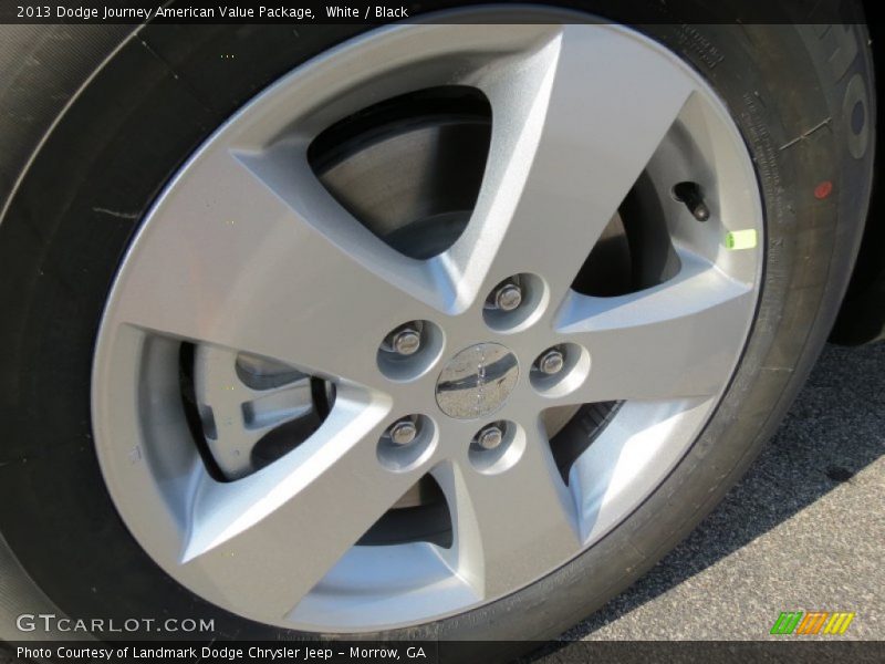 White / Black 2013 Dodge Journey American Value Package