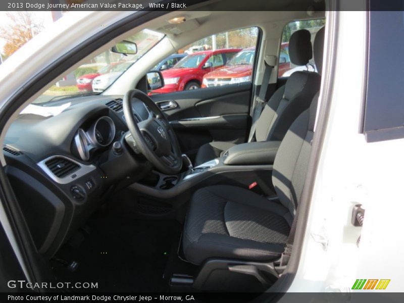 White / Black 2013 Dodge Journey American Value Package