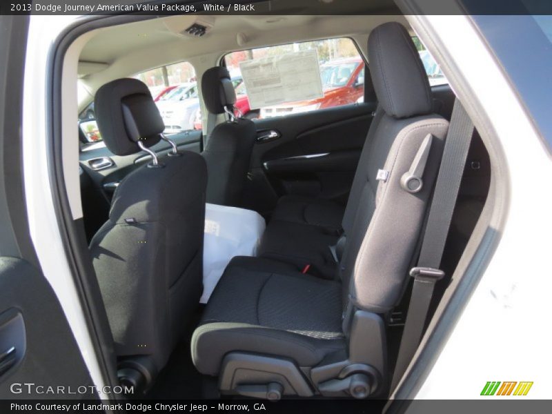 White / Black 2013 Dodge Journey American Value Package