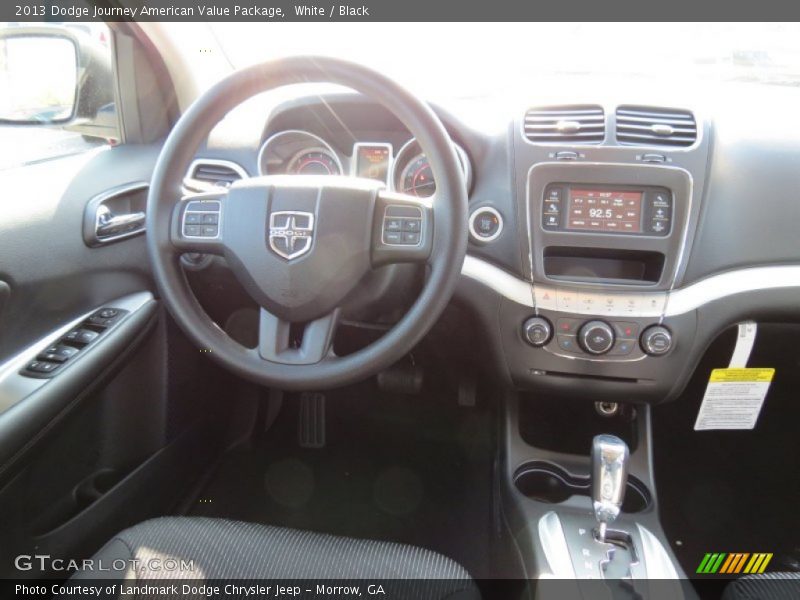 White / Black 2013 Dodge Journey American Value Package
