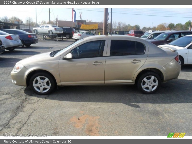 Sandstone Metallic / Neutral Beige 2007 Chevrolet Cobalt LT Sedan