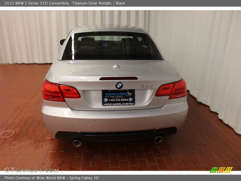 Titanium Silver Metallic / Black 2013 BMW 3 Series 335i Convertible
