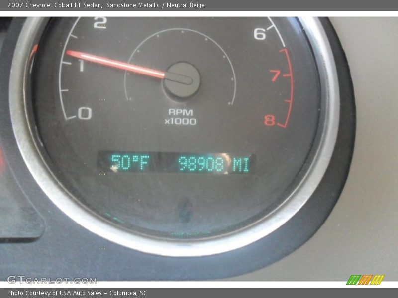 Sandstone Metallic / Neutral Beige 2007 Chevrolet Cobalt LT Sedan