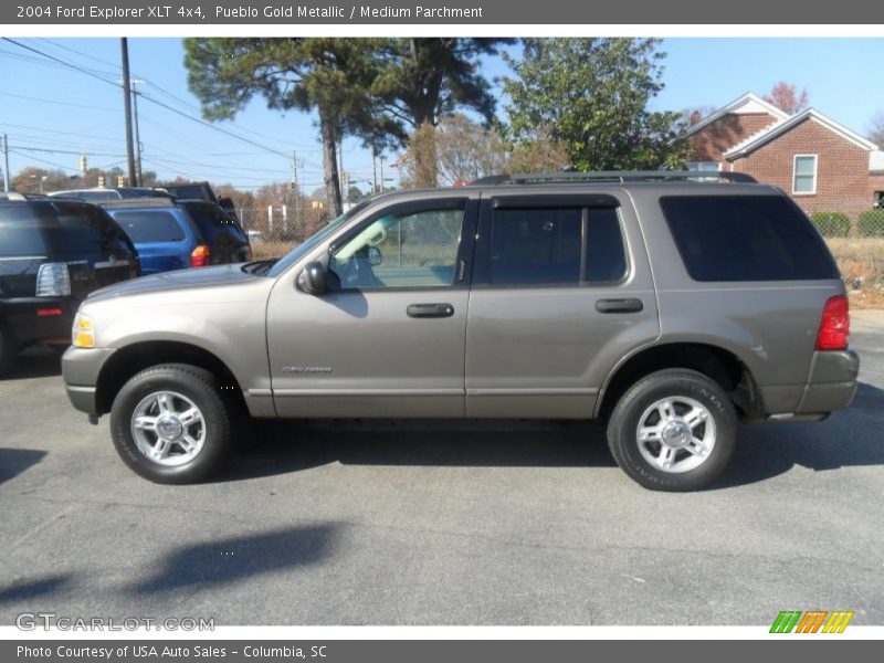 Pueblo Gold Metallic / Medium Parchment 2004 Ford Explorer XLT 4x4