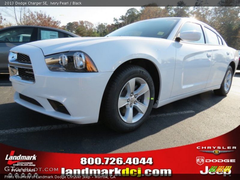 Ivory Pearl / Black 2013 Dodge Charger SE