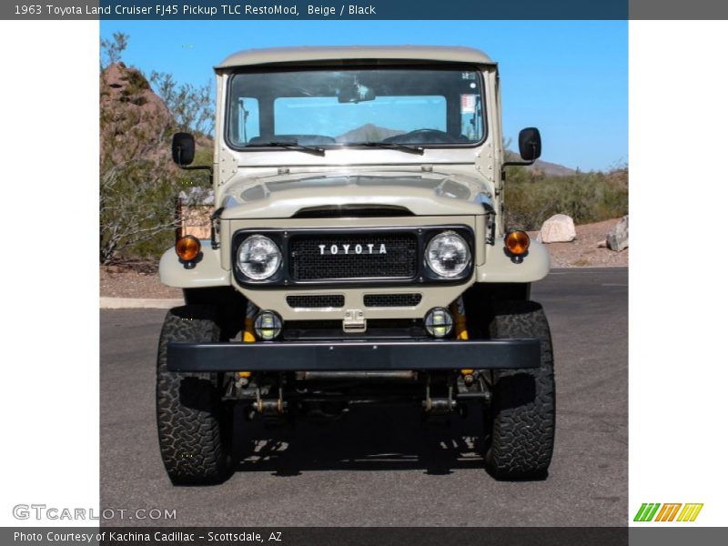 Beige / Black 1963 Toyota Land Cruiser FJ45 Pickup TLC RestoMod