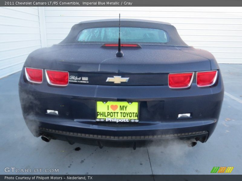 Imperial Blue Metallic / Gray 2011 Chevrolet Camaro LT/RS Convertible