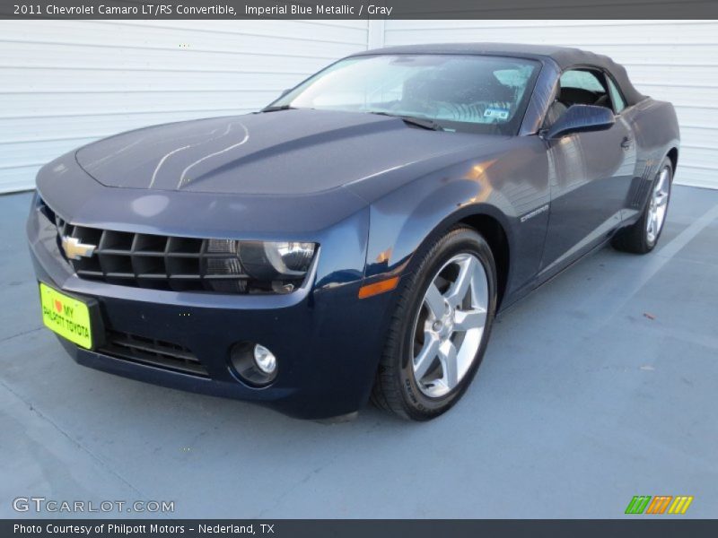 Imperial Blue Metallic / Gray 2011 Chevrolet Camaro LT/RS Convertible