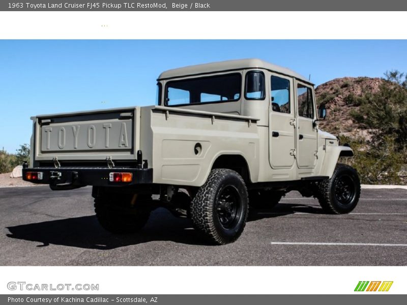 Beige / Black 1963 Toyota Land Cruiser FJ45 Pickup TLC RestoMod
