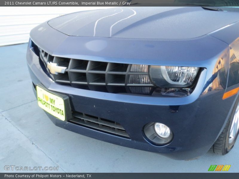 Imperial Blue Metallic / Gray 2011 Chevrolet Camaro LT/RS Convertible