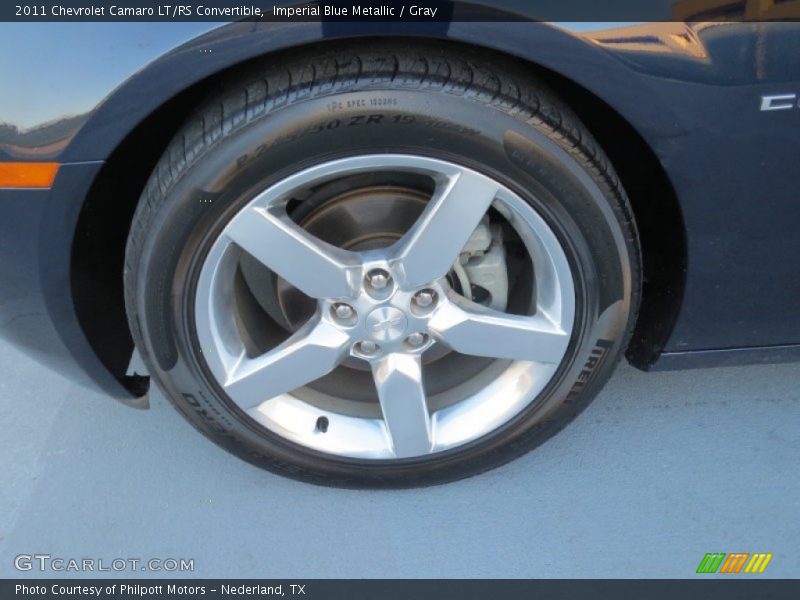 Imperial Blue Metallic / Gray 2011 Chevrolet Camaro LT/RS Convertible