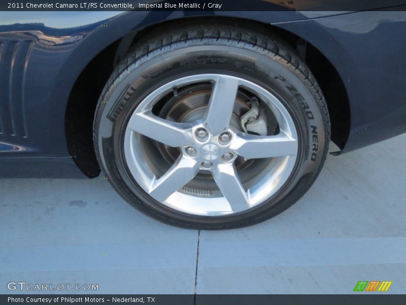 Imperial Blue Metallic / Gray 2011 Chevrolet Camaro LT/RS Convertible