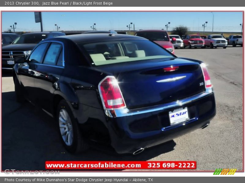 Jazz Blue Pearl / Black/Light Frost Beige 2013 Chrysler 300