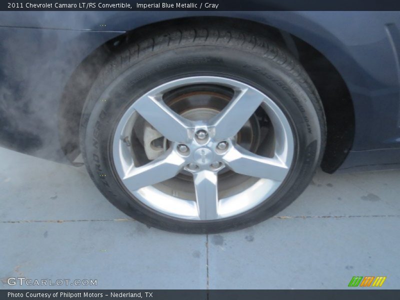 Imperial Blue Metallic / Gray 2011 Chevrolet Camaro LT/RS Convertible