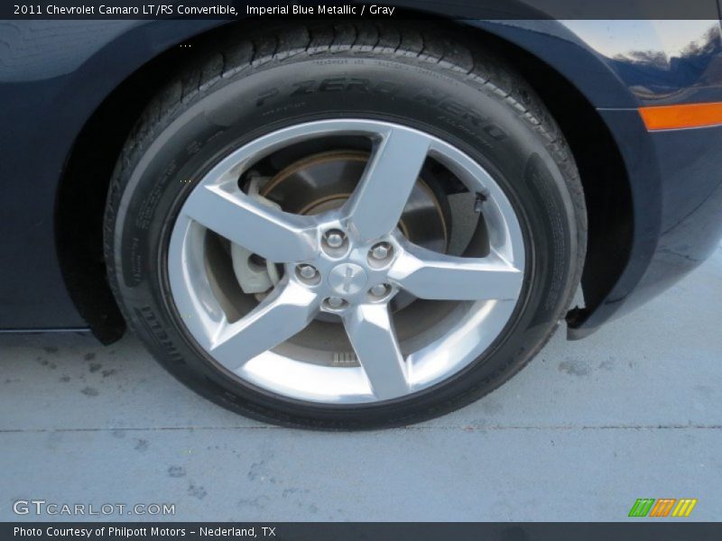 Imperial Blue Metallic / Gray 2011 Chevrolet Camaro LT/RS Convertible