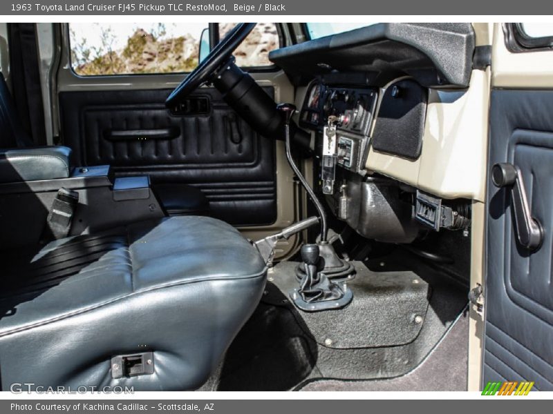  1963 Land Cruiser FJ45 Pickup TLC RestoMod Black Interior