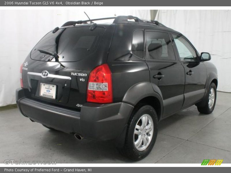 Obsidian Black / Beige 2006 Hyundai Tucson GLS V6 4x4