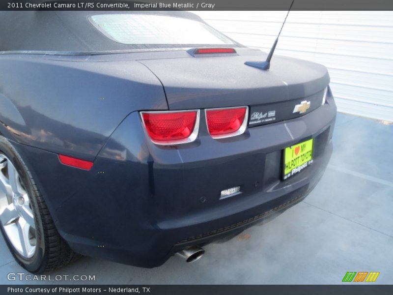 Imperial Blue Metallic / Gray 2011 Chevrolet Camaro LT/RS Convertible
