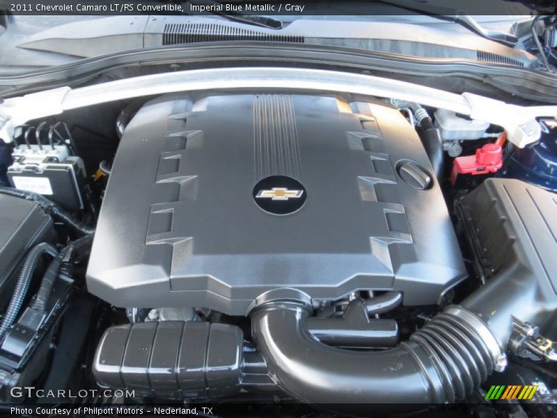 Imperial Blue Metallic / Gray 2011 Chevrolet Camaro LT/RS Convertible