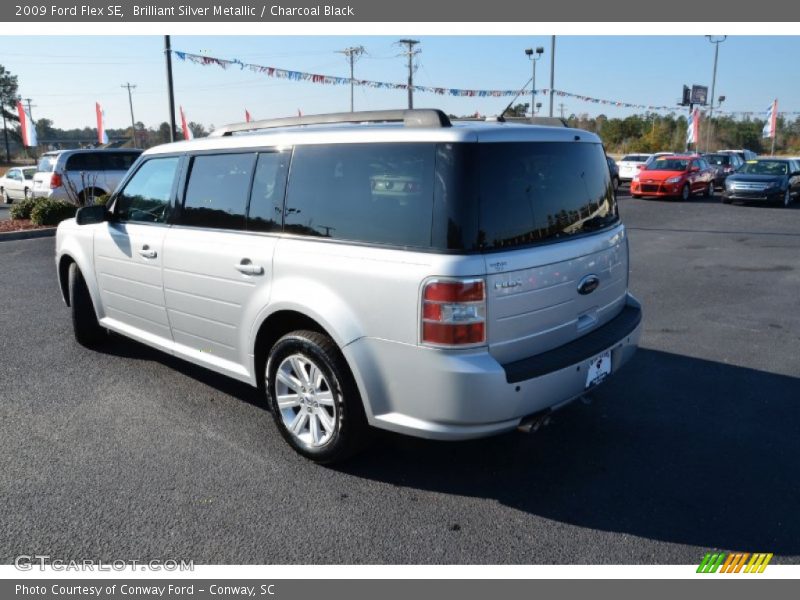 Brilliant Silver Metallic / Charcoal Black 2009 Ford Flex SE