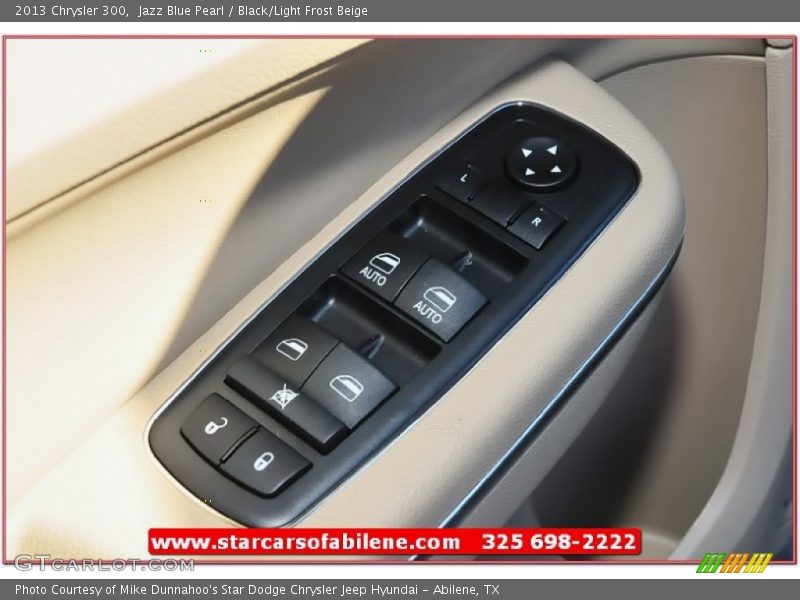 Jazz Blue Pearl / Black/Light Frost Beige 2013 Chrysler 300