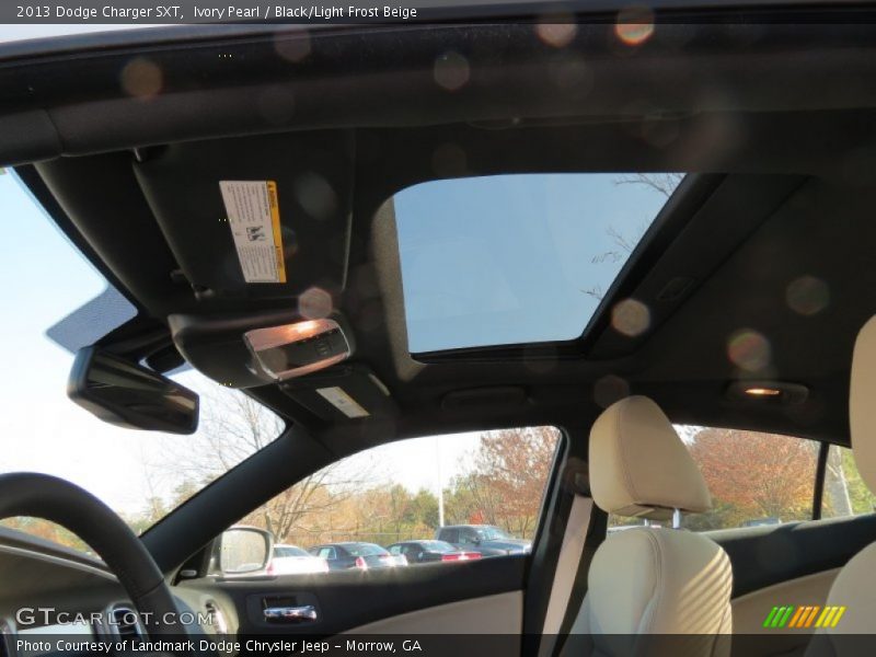 Ivory Pearl / Black/Light Frost Beige 2013 Dodge Charger SXT
