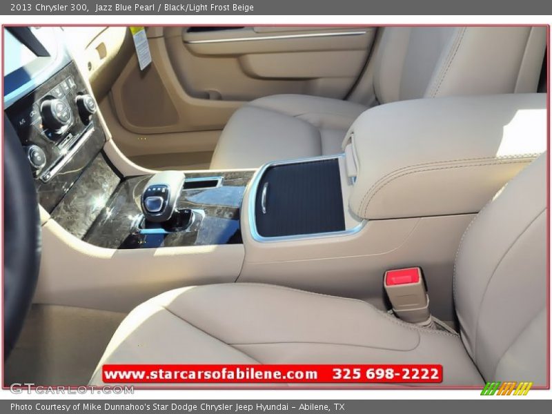 Jazz Blue Pearl / Black/Light Frost Beige 2013 Chrysler 300